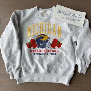 2023 2024 University of Michigan Wolverines Rose Bowl Football Sweatshirt